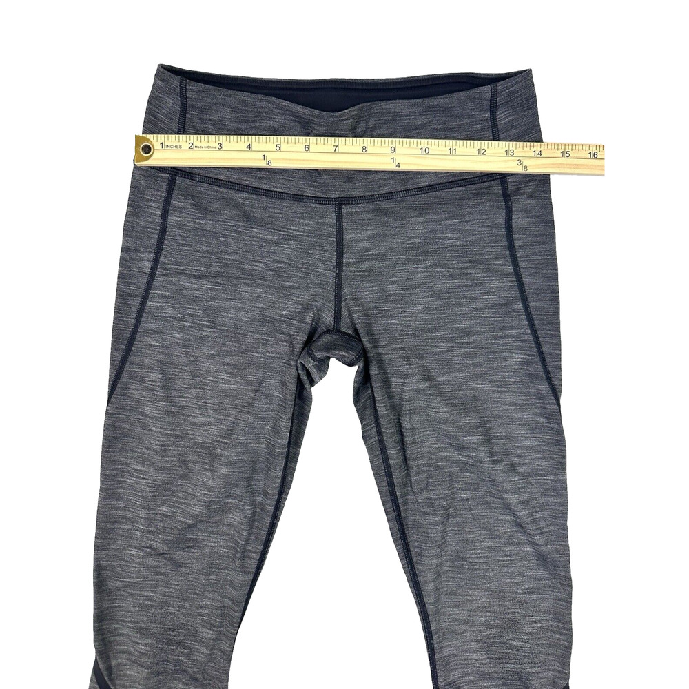 Lululemon On Track Tight Leggings Heathered Black Gray Size 6 - Picture 10 of 10